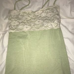 Light green lace top